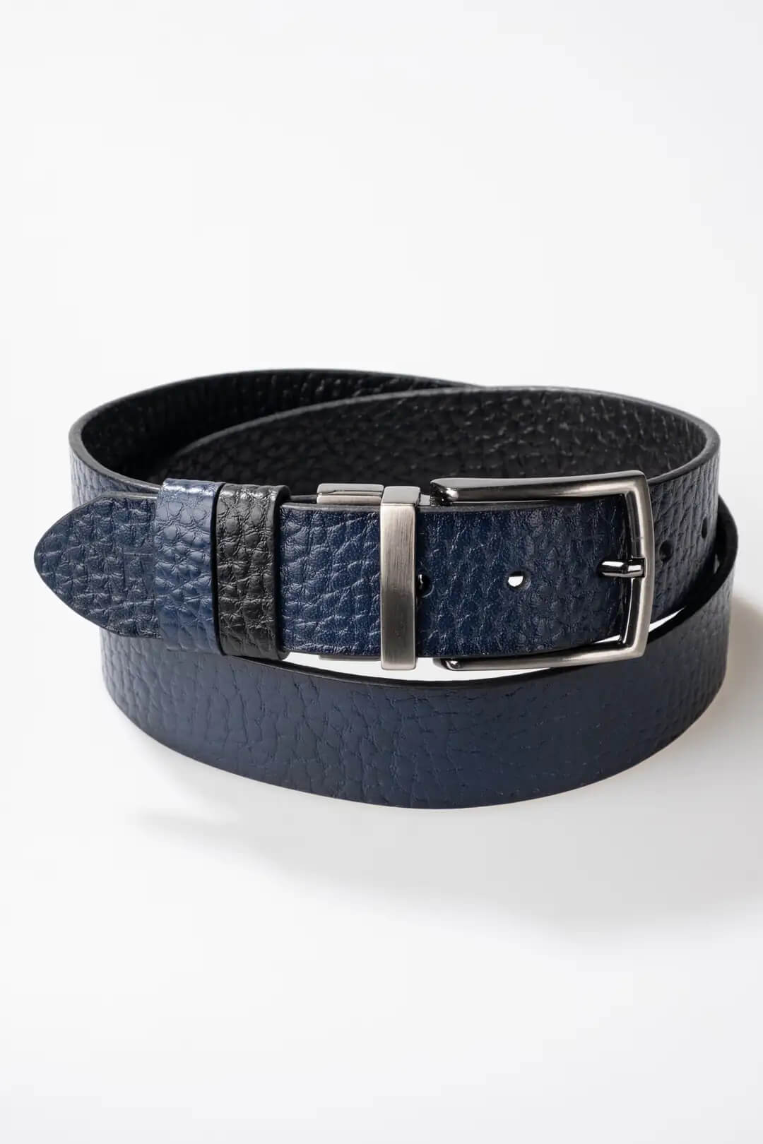 Leonidas Çift Taraflı Hakiki Deri Kemer 4cm