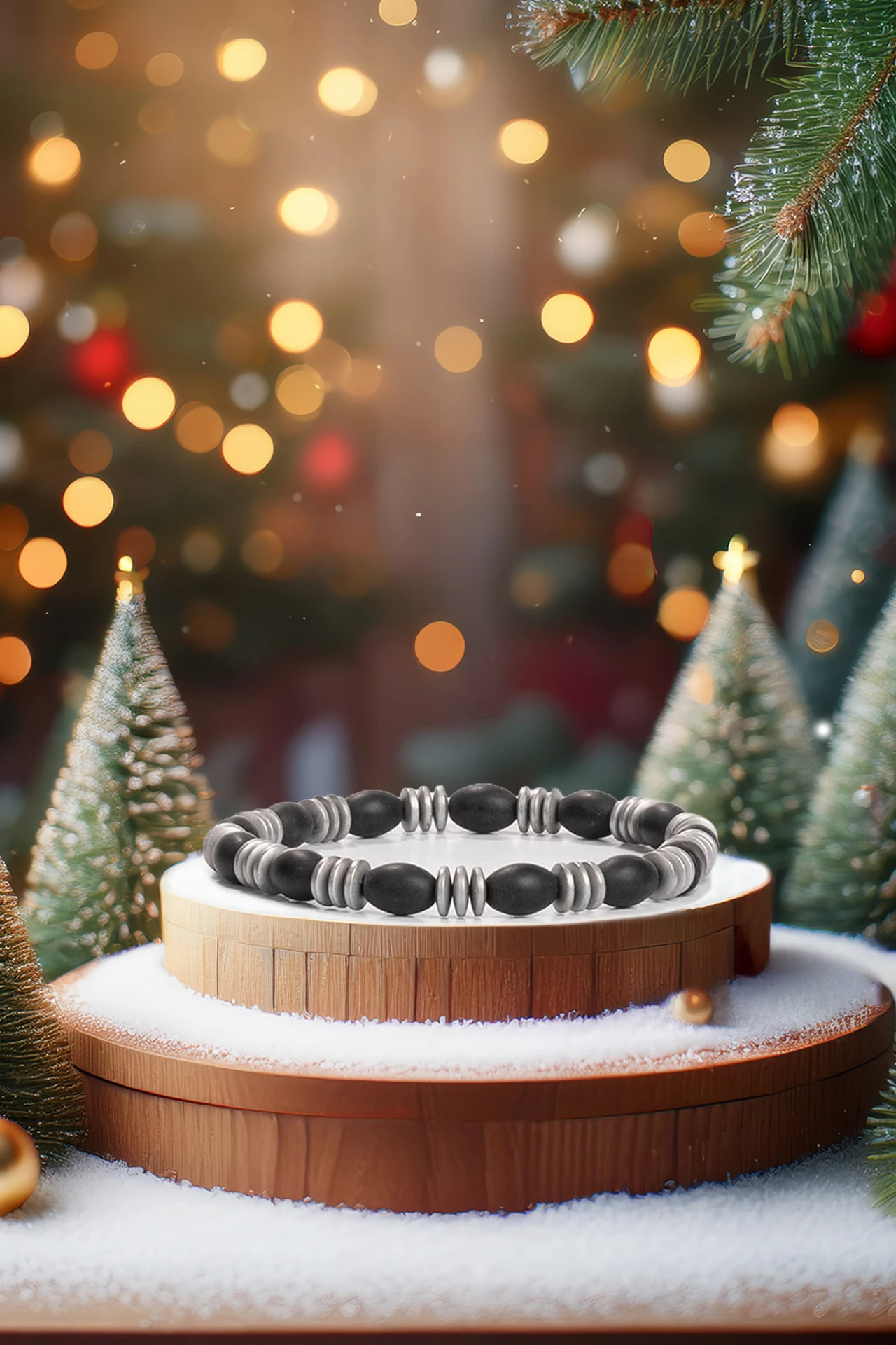 Flat Hematit Bileklik