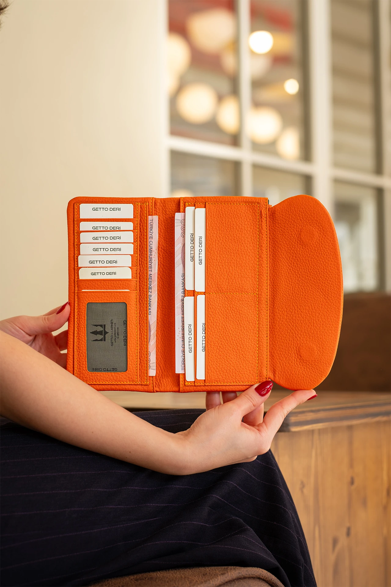 Marjin Hakiki Deri Kadın Portföy