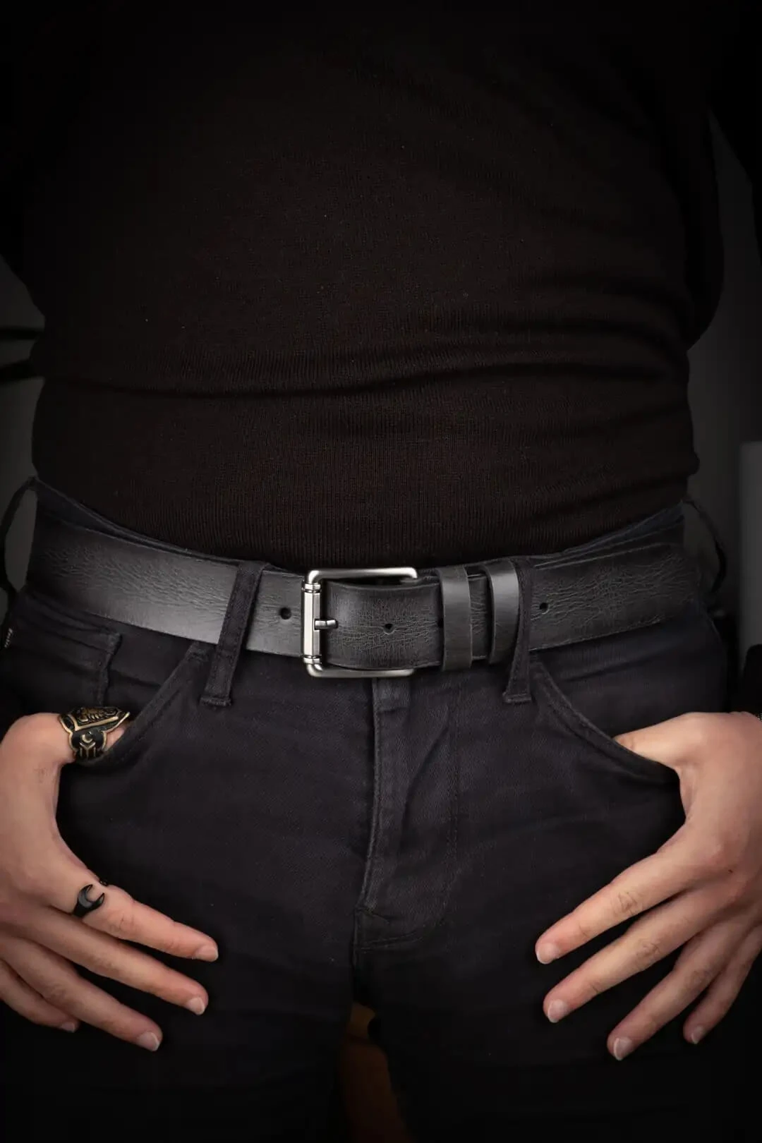 Anduril Hakiki Deri Kemer 4 CM Kısa Bedenler