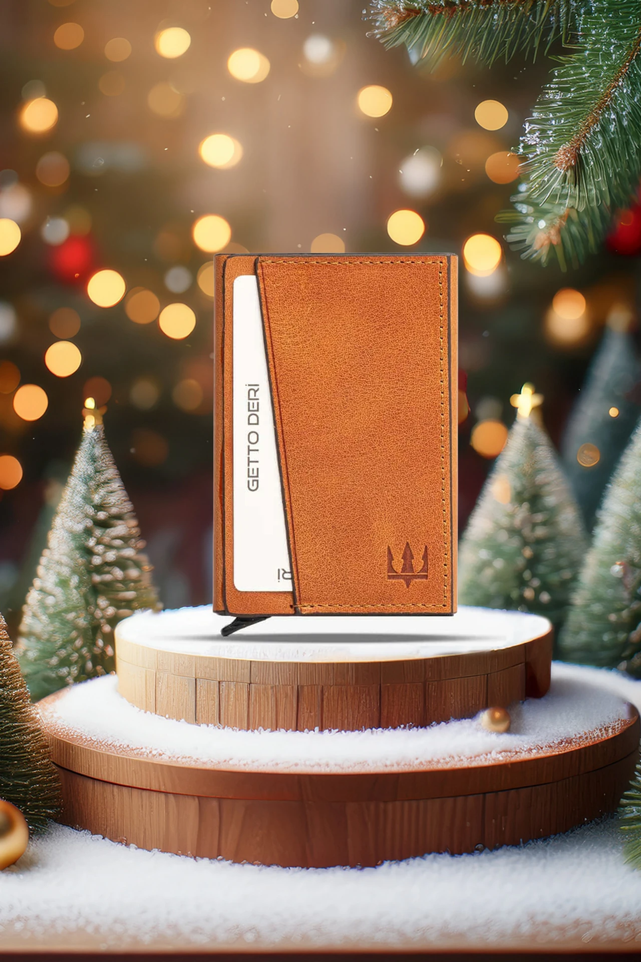 Hype Click Mekanizmalı Hakiki Deri Kartlık