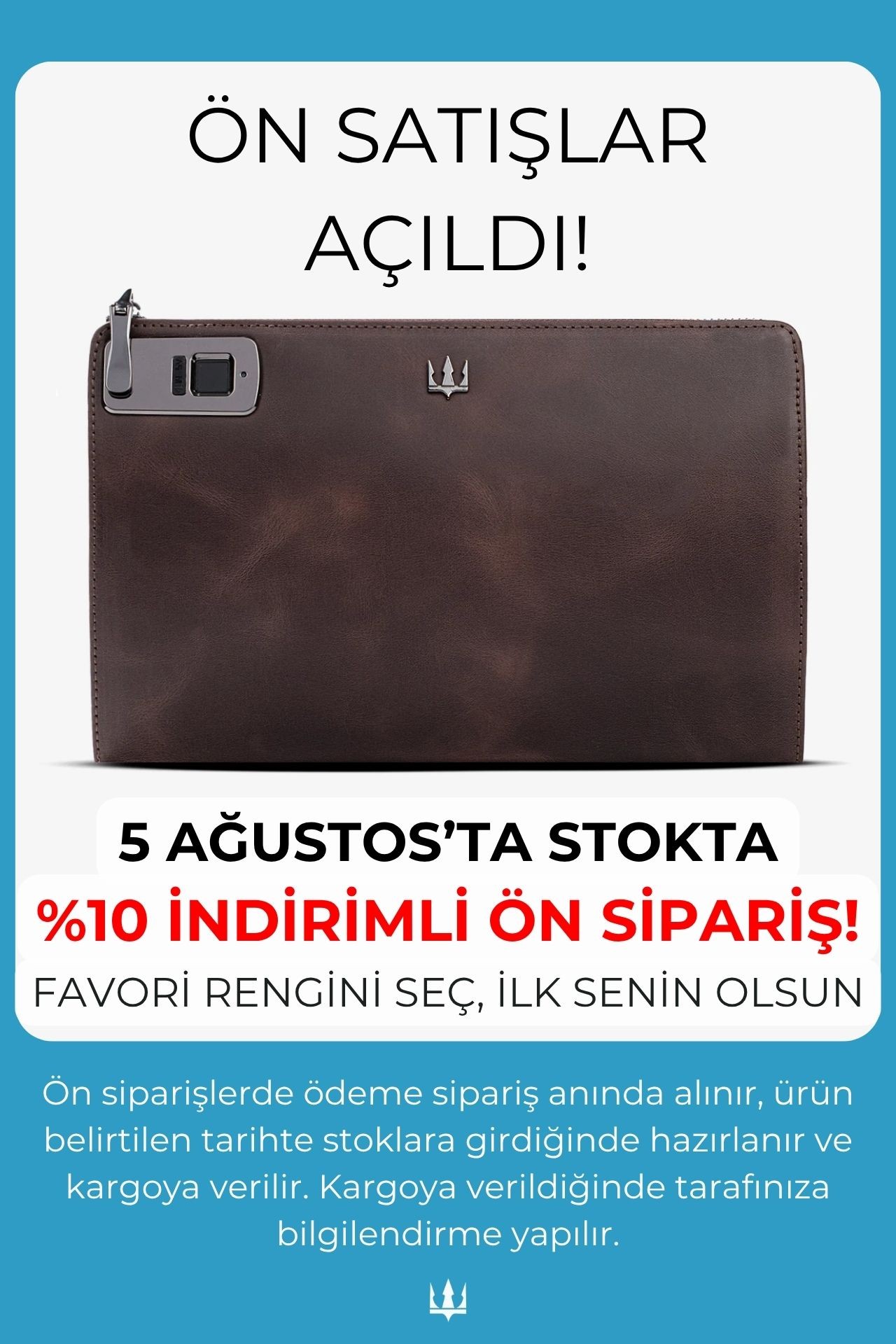 Trace Parmak İzi Okuyucu Hakiki Deri El Çantası