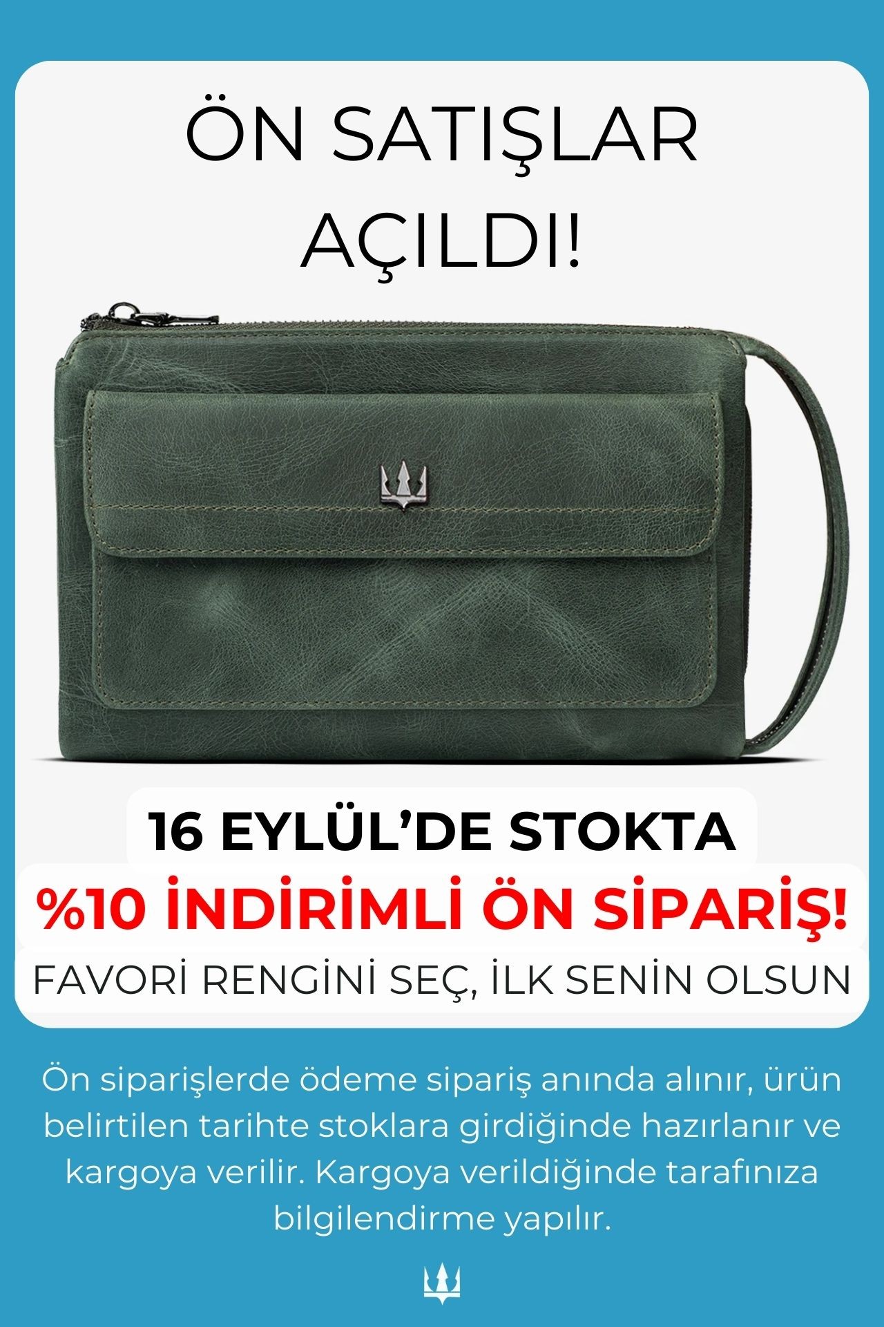 Ombre Hakiki Deri El Çantası