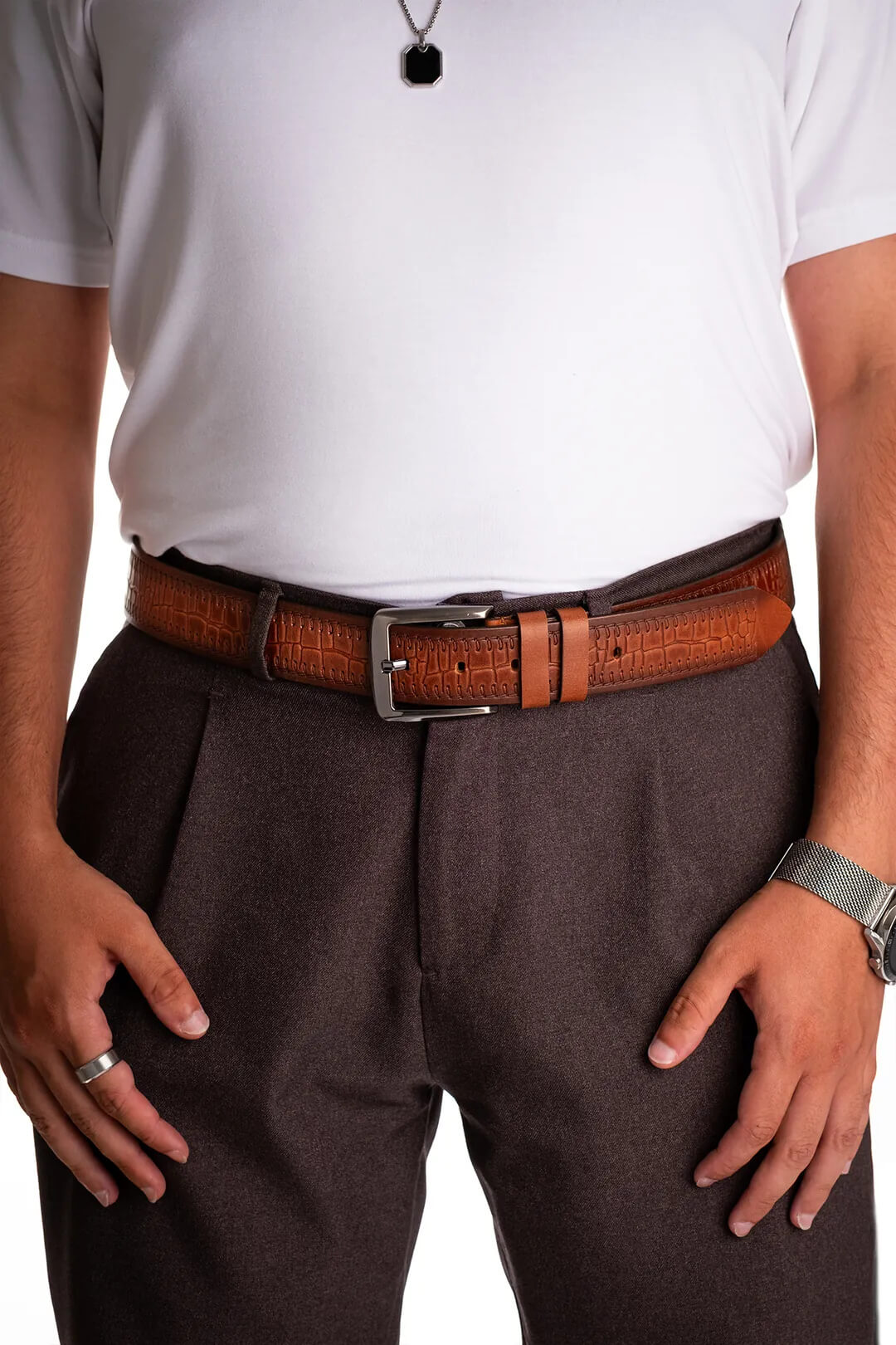 Rock Hakiki Deri Kemer