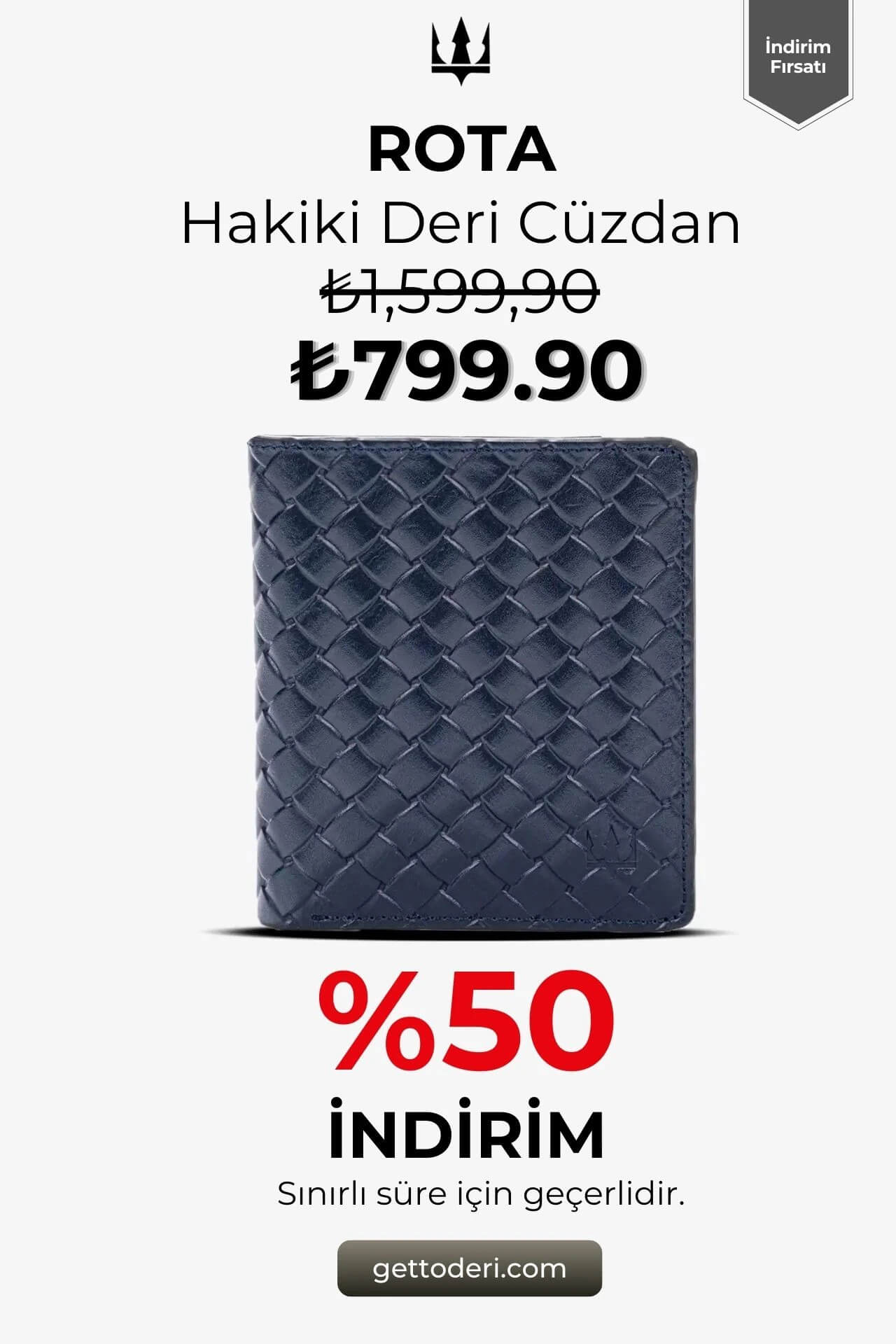 Rota Hakiki Deri Cüzdan