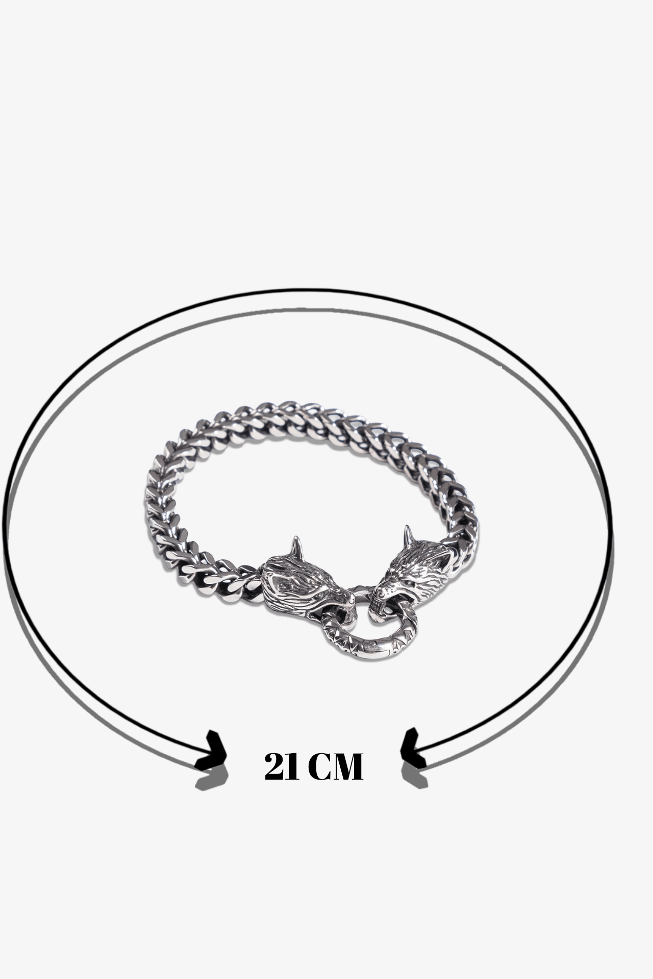 Dragon Wolf Çelik Bileklik
