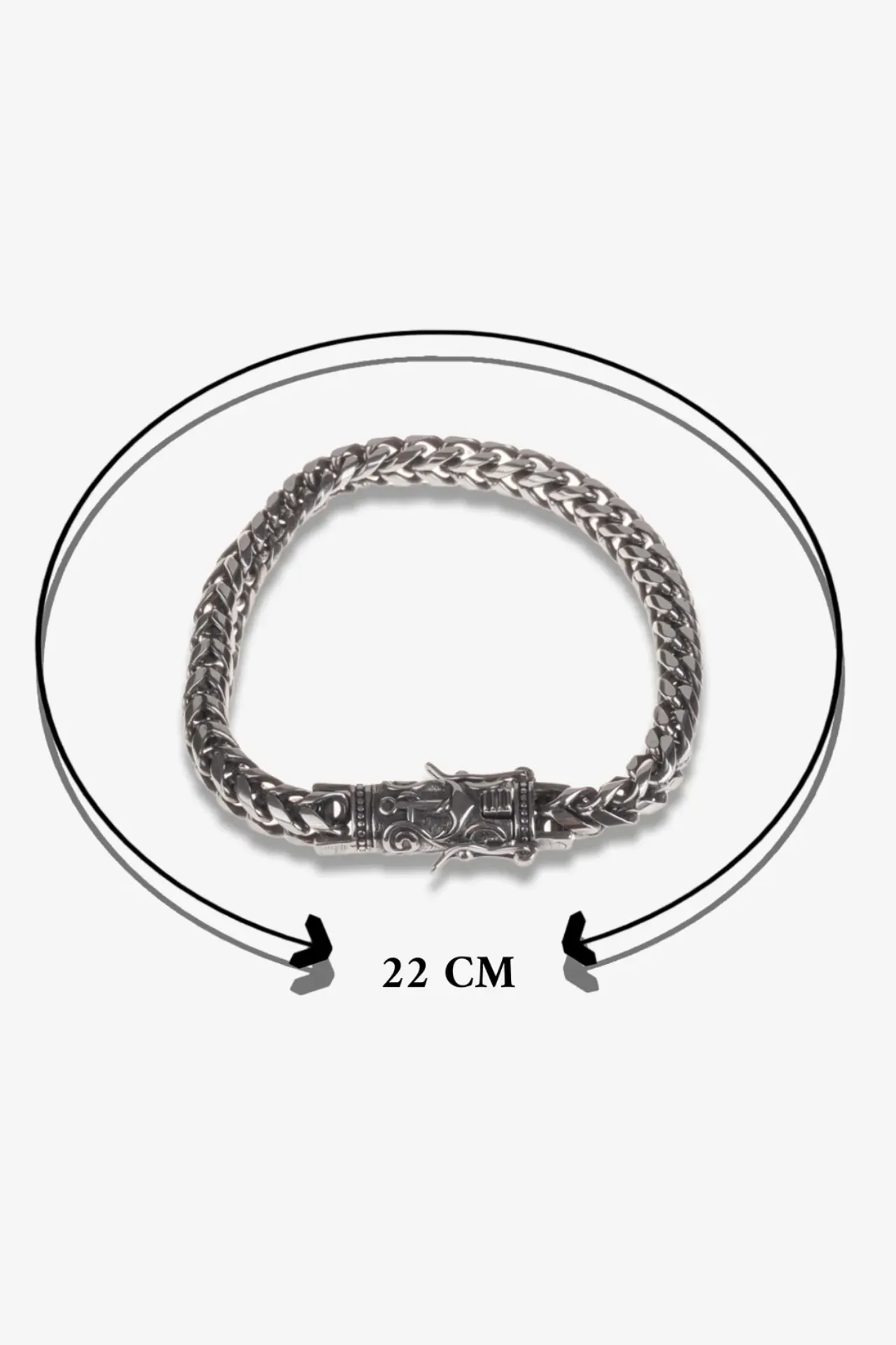 Silver Ancora Çelik Bileklik