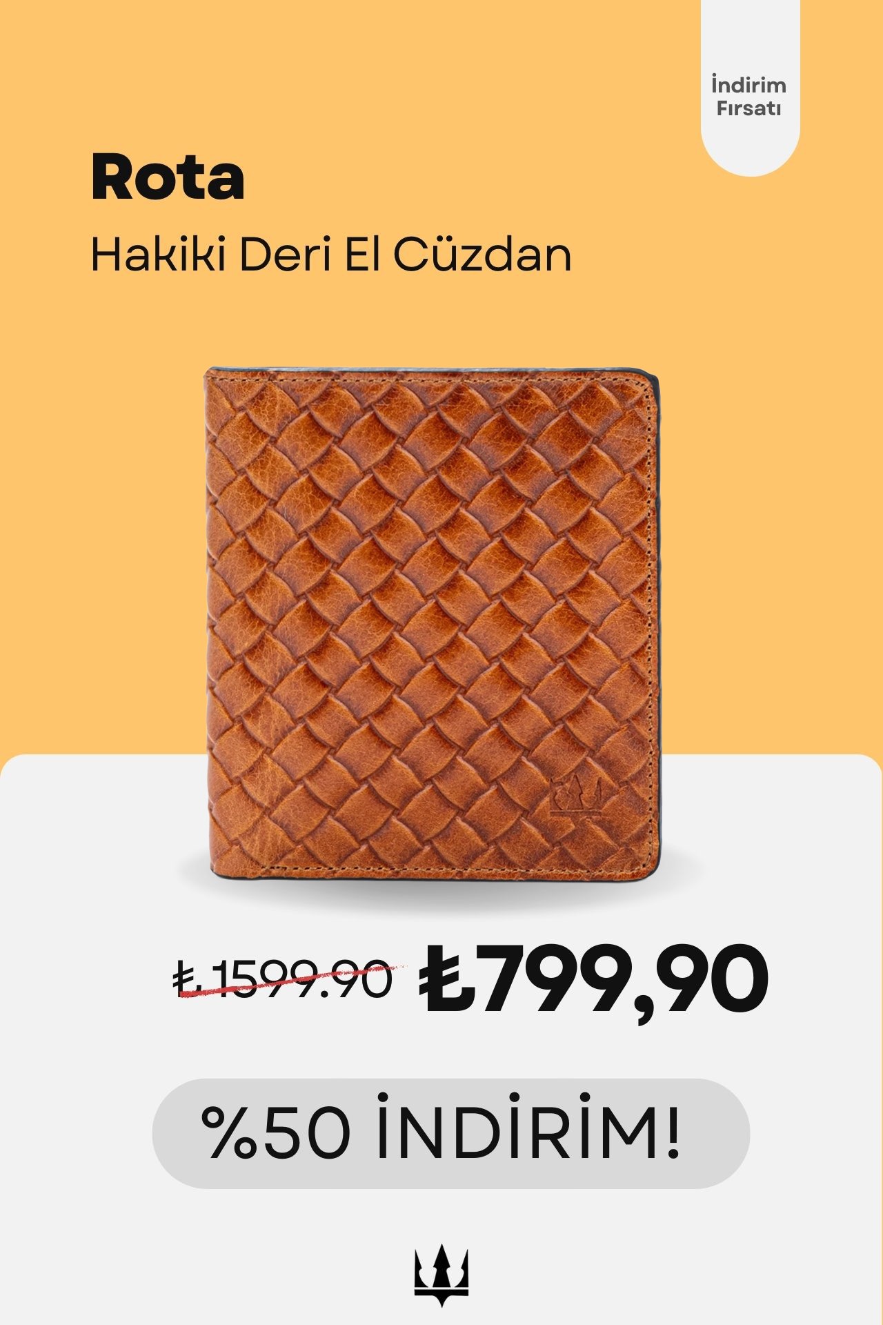 Rota Hakiki Deri Cüzdan