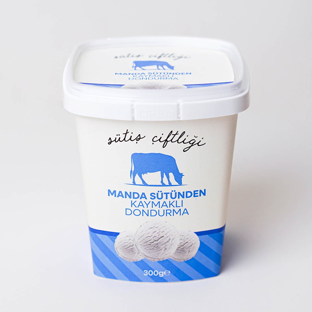 Manda Sütünden Kaymaklı Dondurma 300 Gr