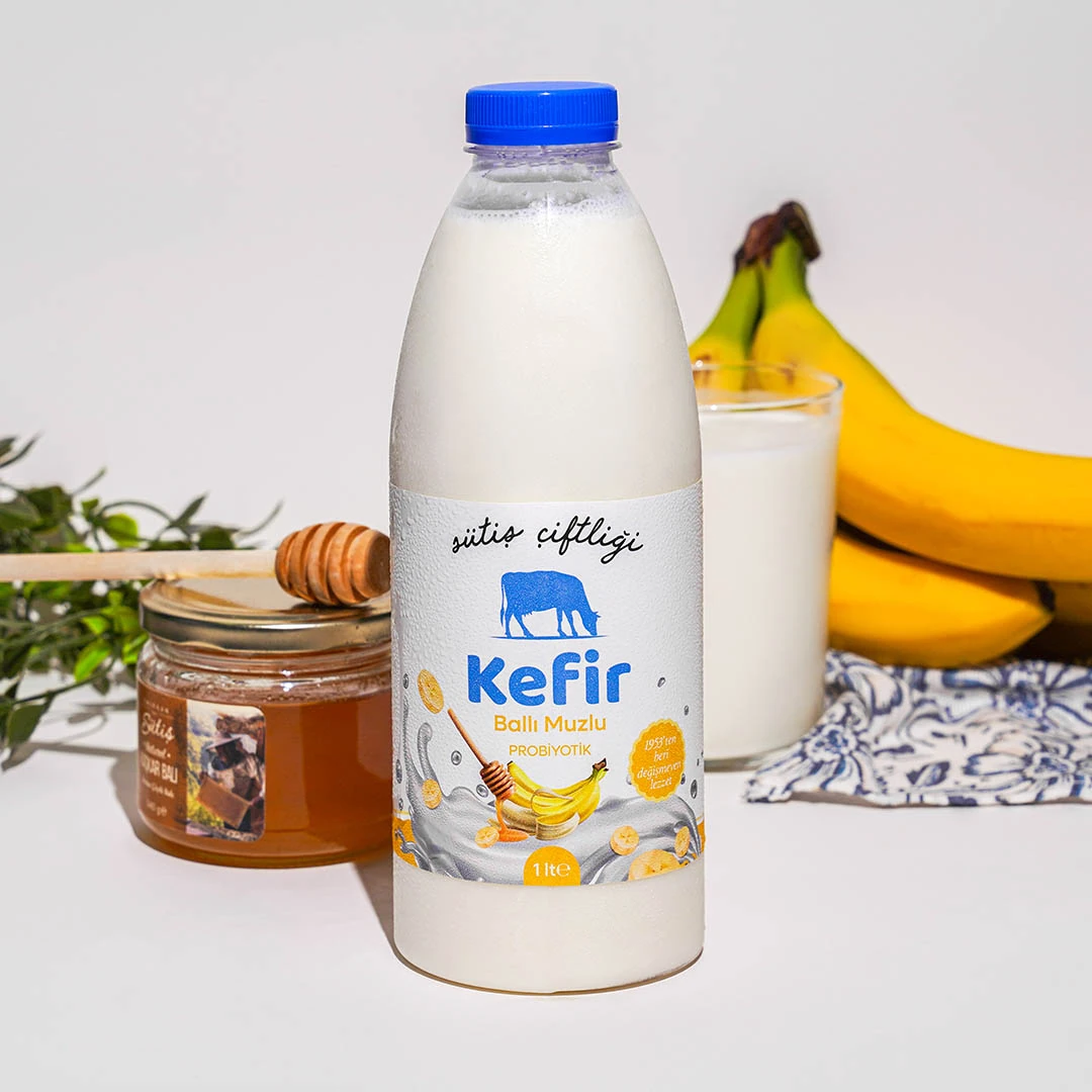 Ballı Muzlu Probiyotik - Kefir 1 lt 