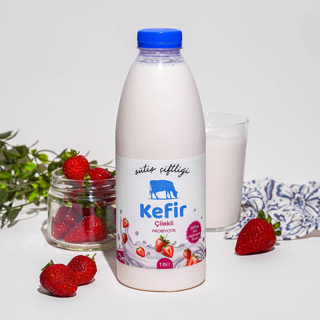 Çilekli Probiyotik - Kefir 1 lt