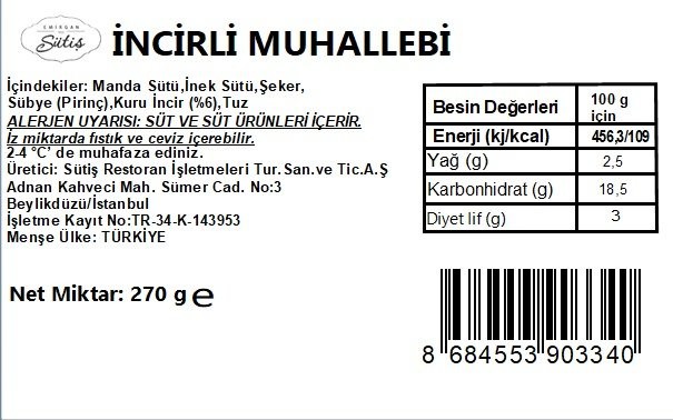 İncirli Muhallebi