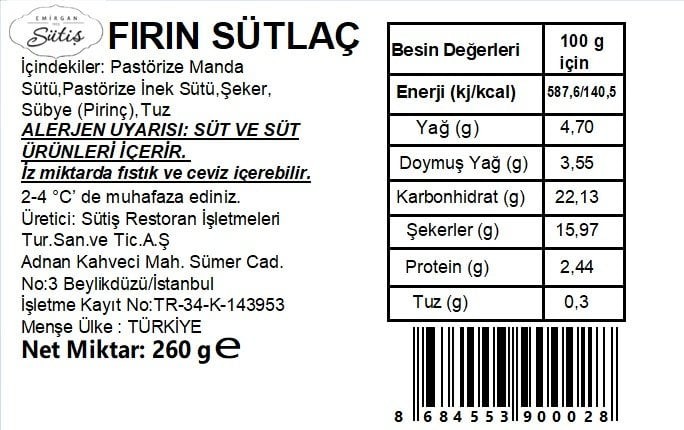 Fırın Sütlaç