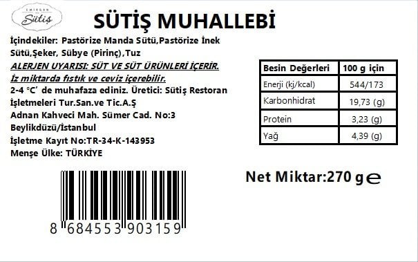 Sütiş Muhallebi