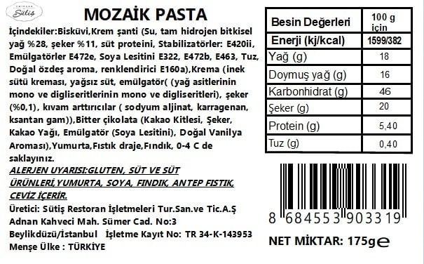 Mozaik Pasta