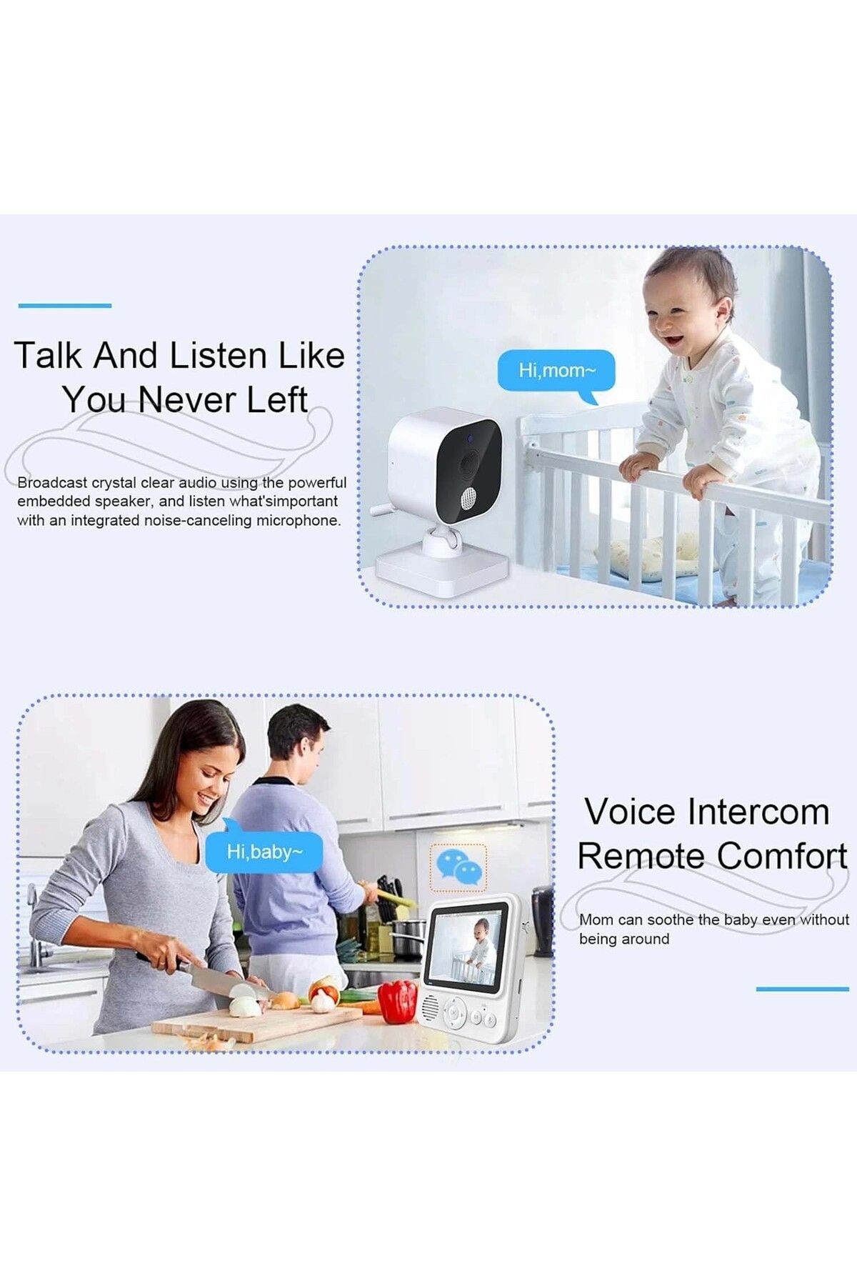 Baby Monitor, Çift Yönlü Bebek Kamerası