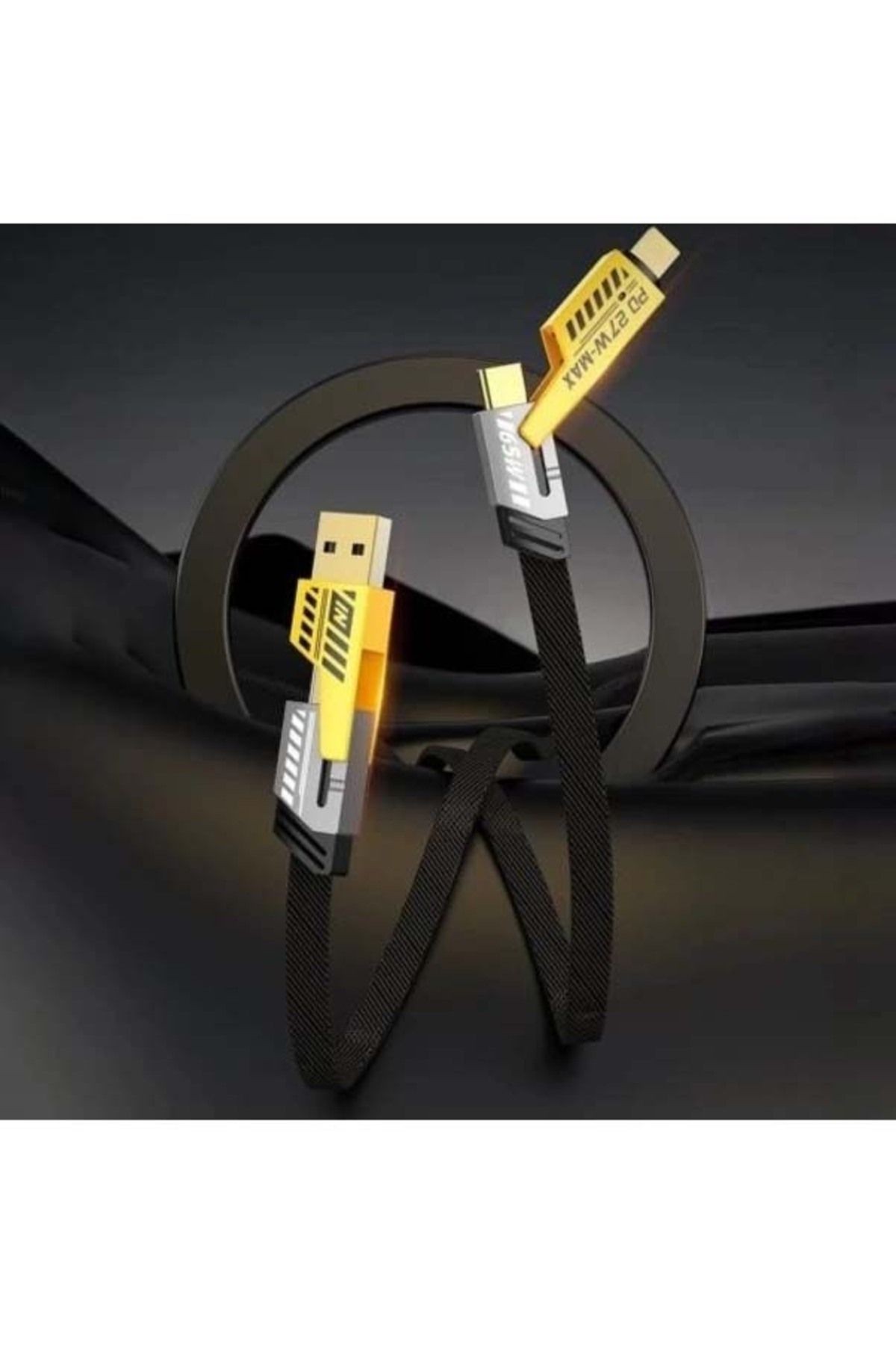 NewPower Şarj Kablosu, Flat Wıre Cable, Dayanıklı Şarj Kablosu, Type C-Usb-Lightning Şarj Kablosu