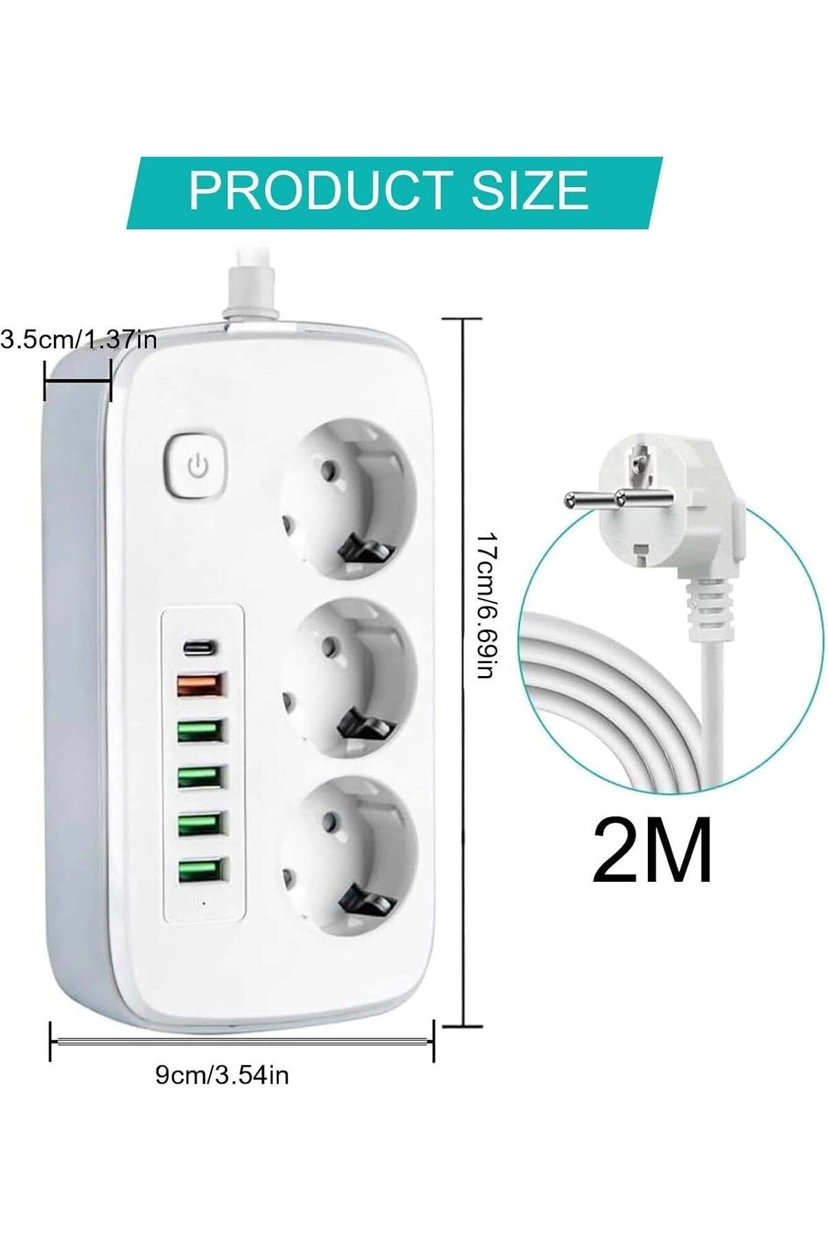 Power Socket Uzatma Kablosu, Grup Priz Uzatma Kablosu, Akım Korumalı Uzatma Kablosu