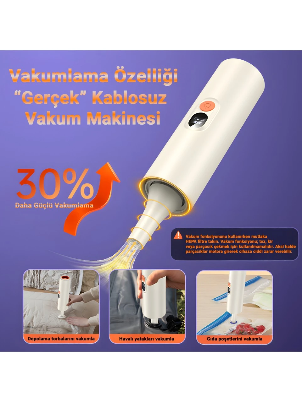 HİLDA Kablosuz Şarjlı El Süpürgesi