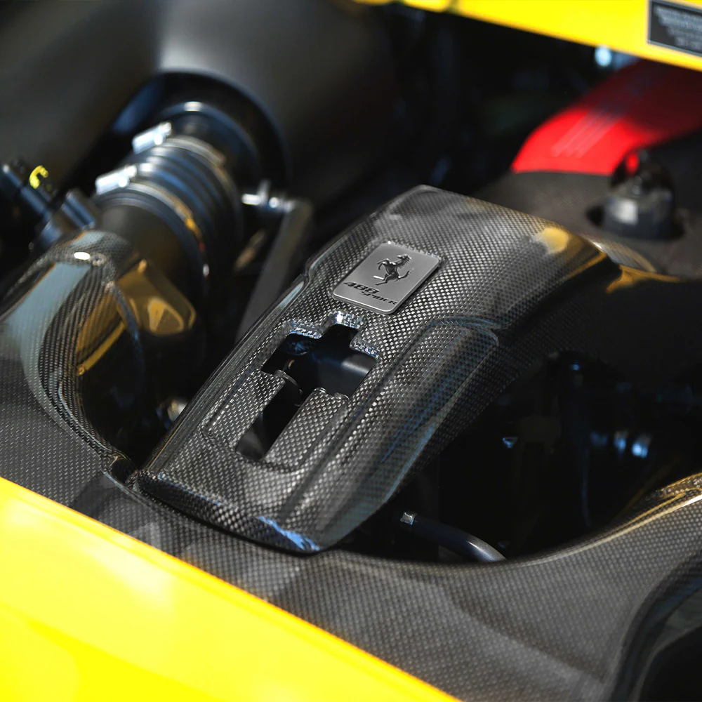 FERRARI F8/488 GTB/SPIDER Pre-Preg (Kuru) Karbon Fiber CP Hava Filtre Kapak