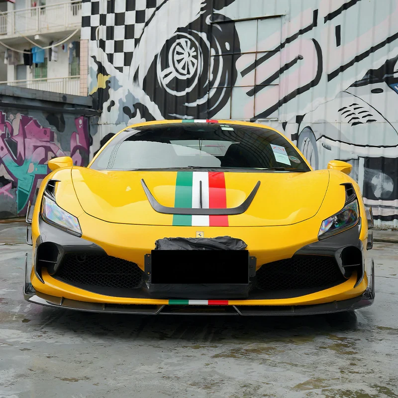 FERRARI F8 Pre-Preg (Kuru) Karbon Fiber Ön Alt Lip