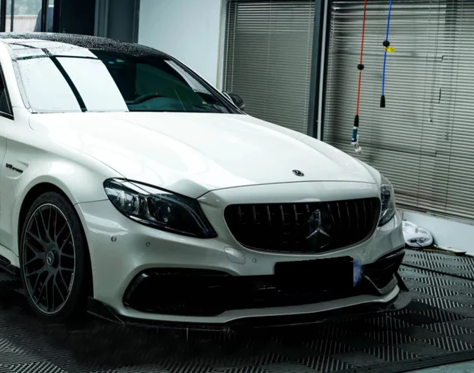 MERCEDES-BENZ AMG W205 C63 Coupe Pre-Preg (Kuru) Karbon Fiber Ön Lip