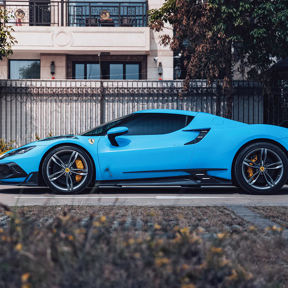 FERRARI 296 GTB/GTS Pre-Preg (Kuru) Karbon Fiber BF Yan Hava Kanalı