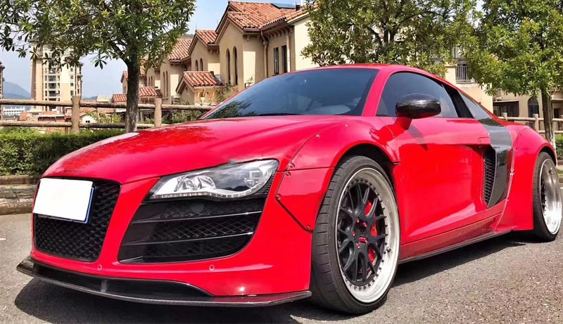 AUDI R8 Carbon Fiber Side Skirts External Decoration 2008-2015