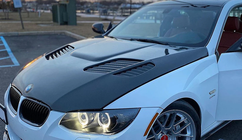 BMW M3 E90/E92 Pre-Preg (Kuru) Karbon Fiber GTR Hava Kanallı Kaput