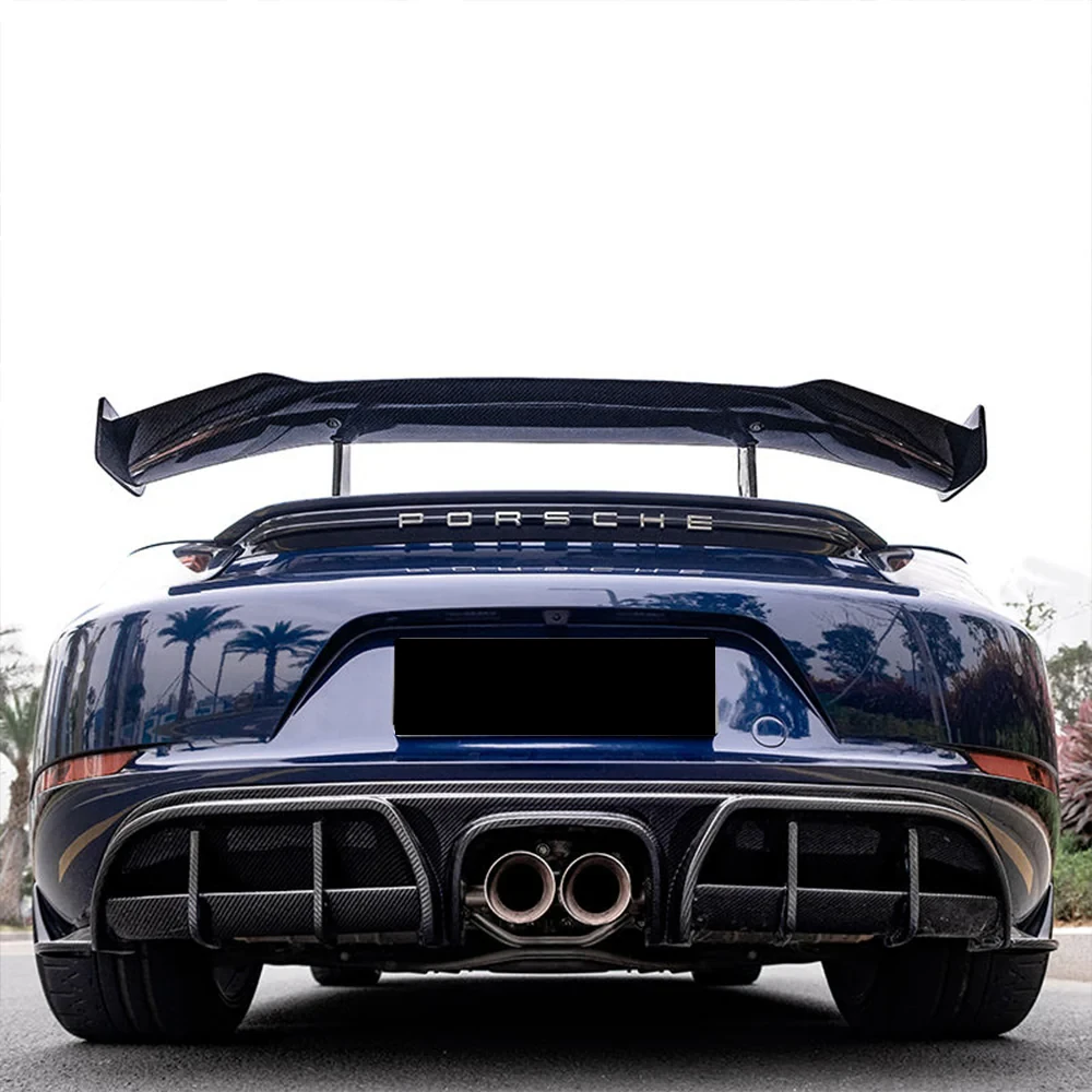 PORSCHE 718 CAYMAN/BOXSTER Pre-Preg (Kuru) Karbon Fiber Arka Difüzör