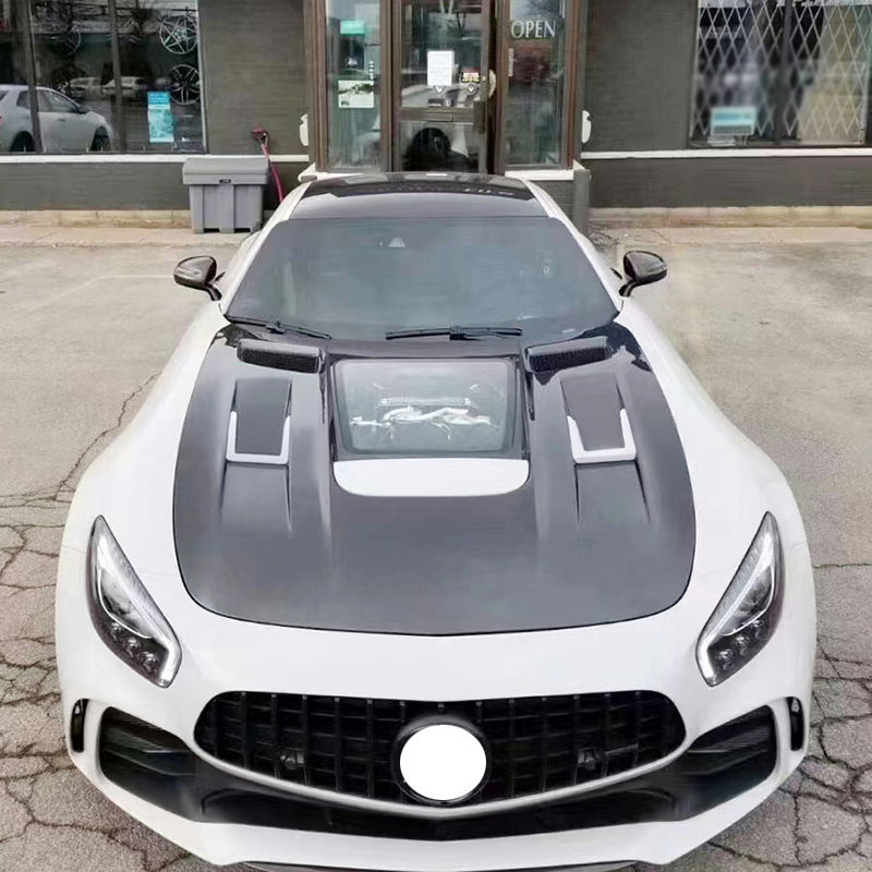MERCEDES-BENZ BS Clear Style Carbon Fiber Vent Hood AMG GT/GTC/GTS/GTR
