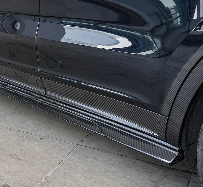 PORSCHE CAYENNE Pre-Preg (Kuru) Karbon Fiber Yan Marşpiyel