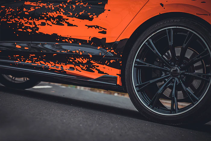 AUDI A5/S5 B9 PA Dry Carbon Fiber Side Skirt