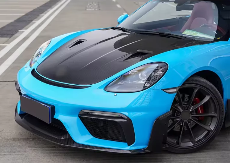 PORSCHE 718 Pre-Preg (Kuru) Karbon Fiber RS Ön Kaput