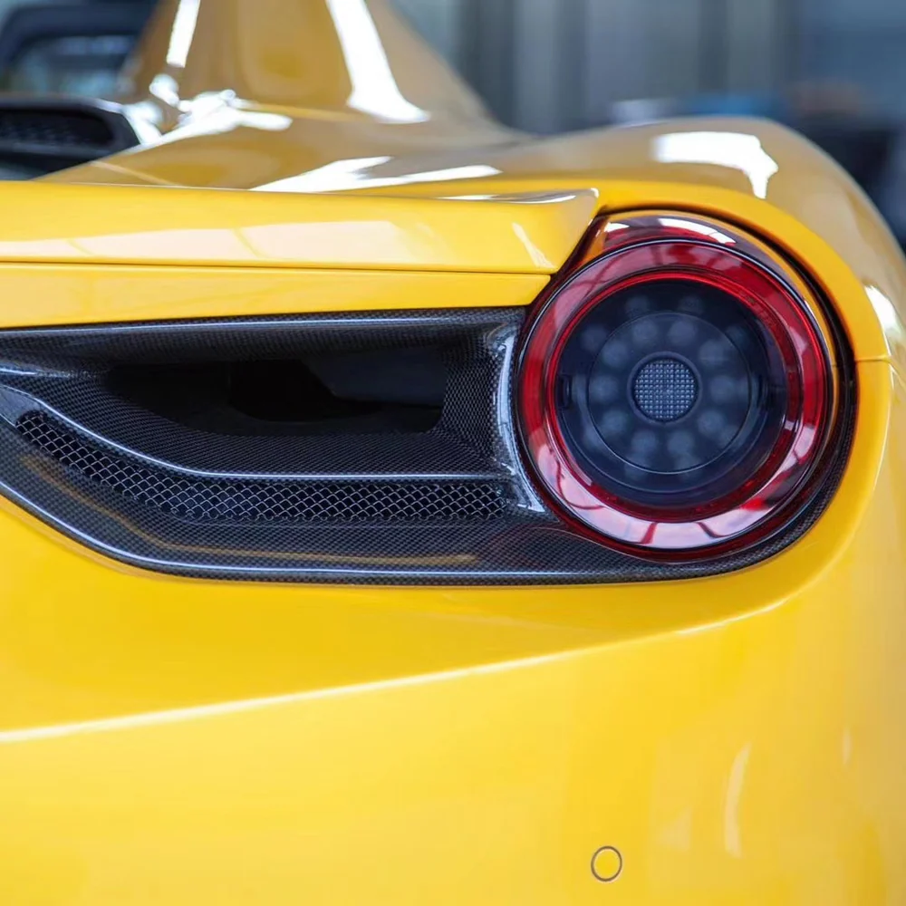 FERRARI 488 GTB/SPIDER Pre-Preg (Kuru) Karbon Fiber CP Arka Far Çerçeve