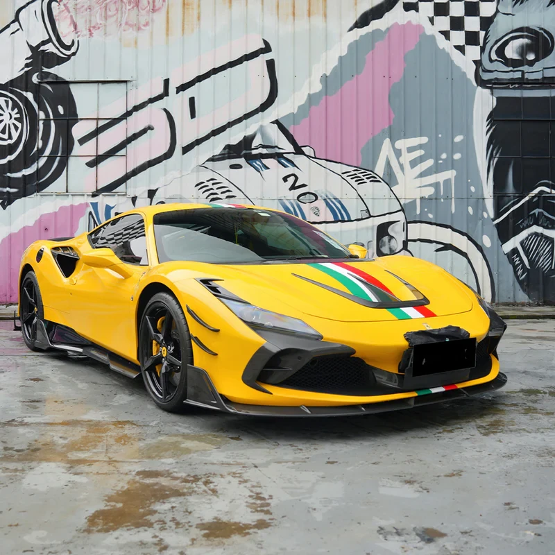 FERRARI F8 Pre-Preg (Kuru) Karbon Fiber Ön Alt Lip