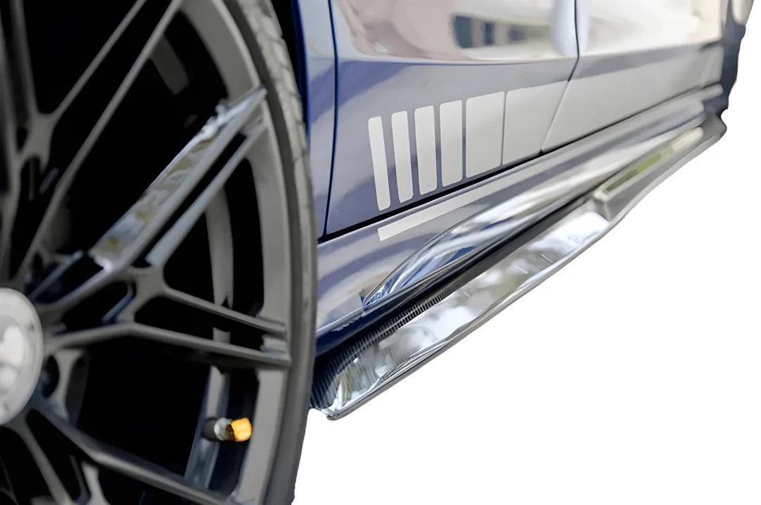 MERCEDES-BENZ W205 PSM Style Body Kit Carbon Fiber Side Skirt Extention