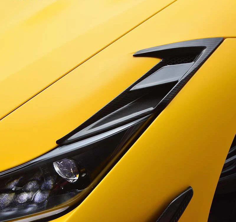 FERRARI F8 Pre-Preg (Kuru) Karbon Fiber Ön Far Üstü Ek