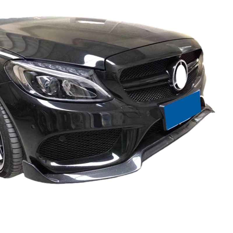 MERCEDES-BENZ W205 B Style Car Accessories Parts Carbon Fiber Front Lip Splitter 2015-2018