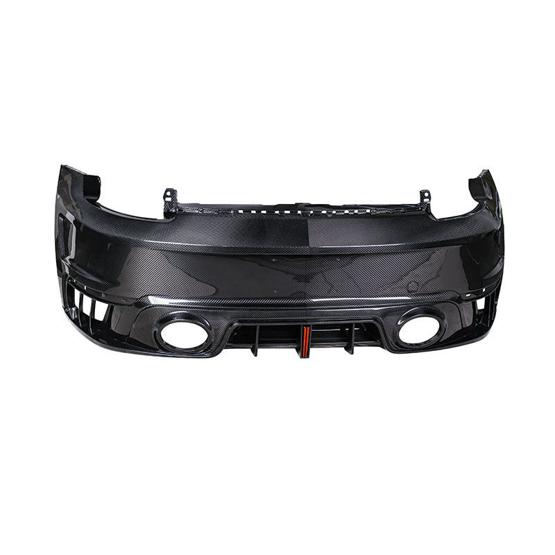 PORSCHE 911 Pre-Preg (Kuru) Karbon Fiber Arka Tampon ve Difüzör