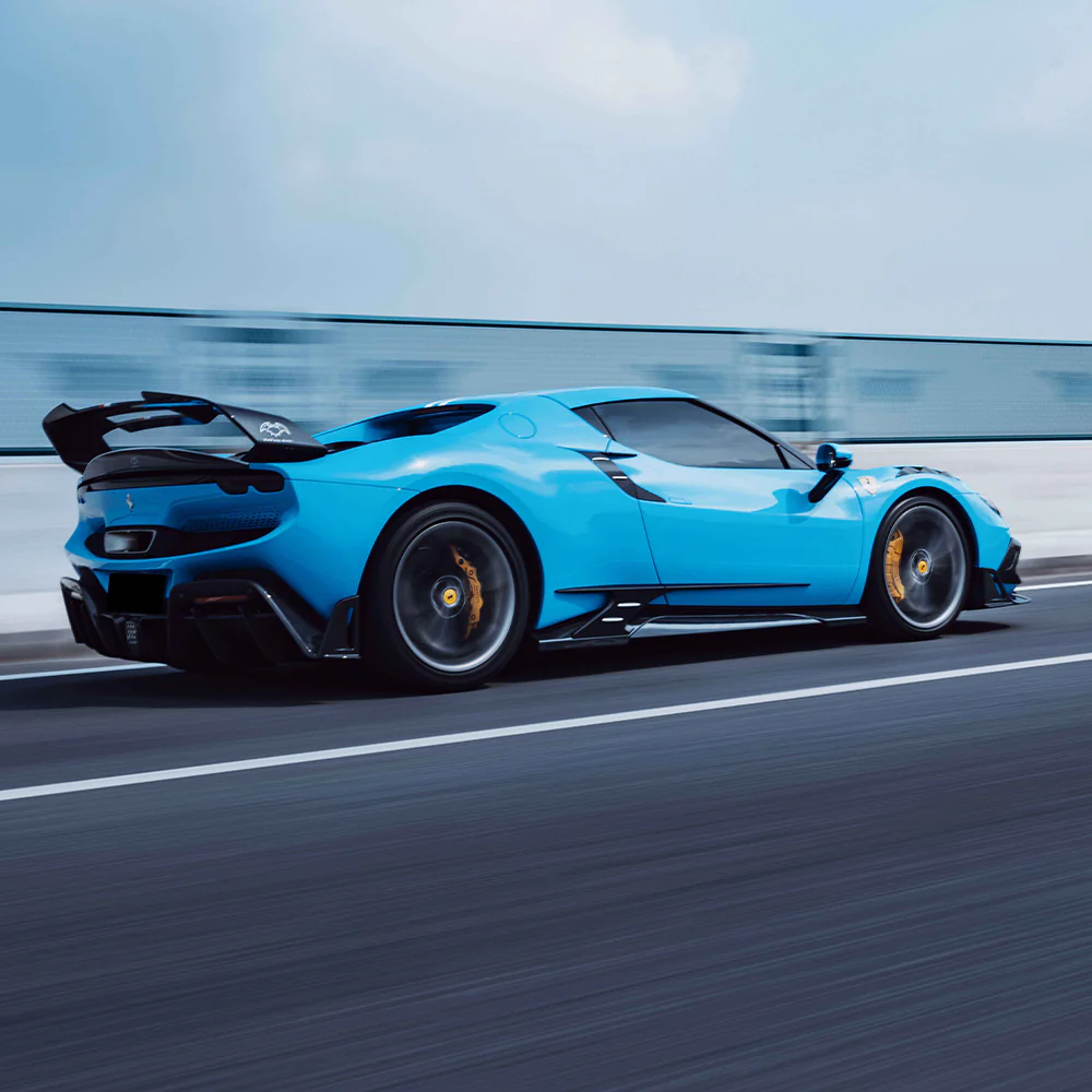 FERRARI 296 GTB/GTS Pre-Preg (Kuru) Karbon Fiber BF Yan Marşpiyel