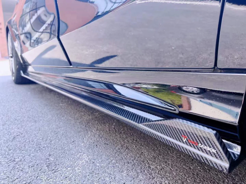 MERCEDES-BENZ AMG W205 C63 Pre-Preg (Kuru) Karbon Fiber Yan Marşpiyel