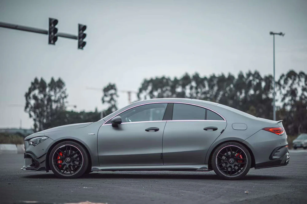 MERCEDES-BENZ AMG C118 Pre-Preg (Kuru) Karbon Fiber Yan Marşpiyel