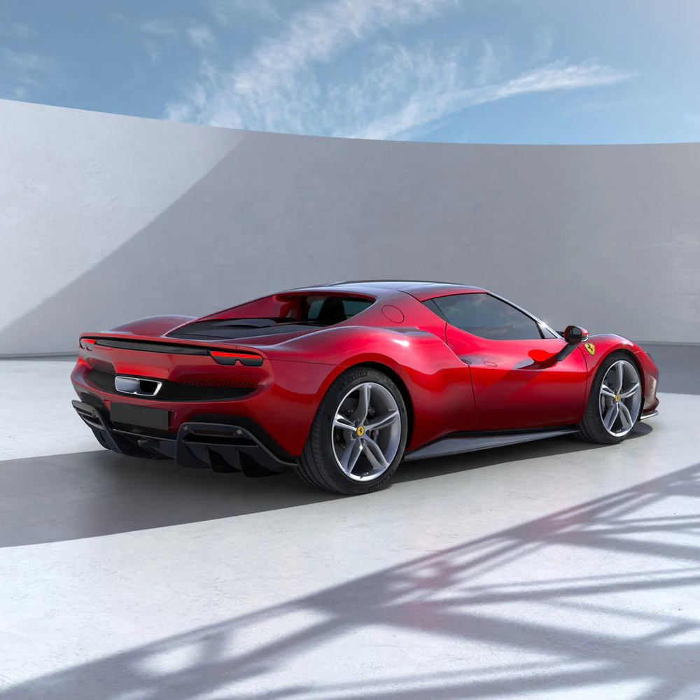 FERRARI 296 GTB/GTS Pre-Preg (Kuru) Karbon Fiber Arka Difüzör