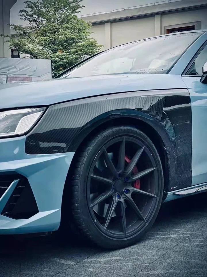 AUDI S4/A4 B9/B9.5 Pre-Preg (Kuru) Karbon Fiber Hava Kanallı Ön Çamurluk