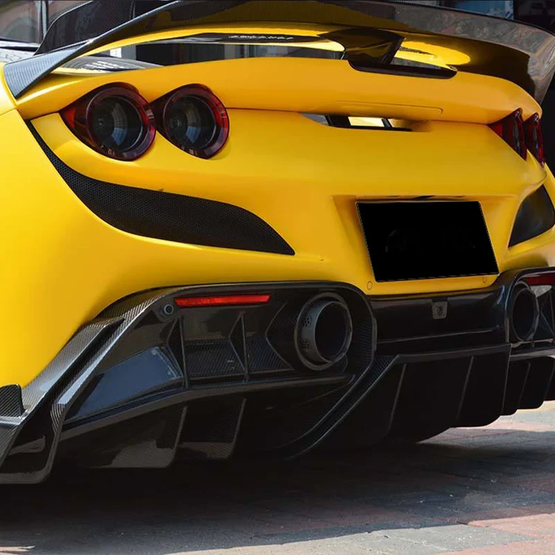 FERRARI F8 Pre-Preg (Kuru) Karbon Fiber Arka Difüzör