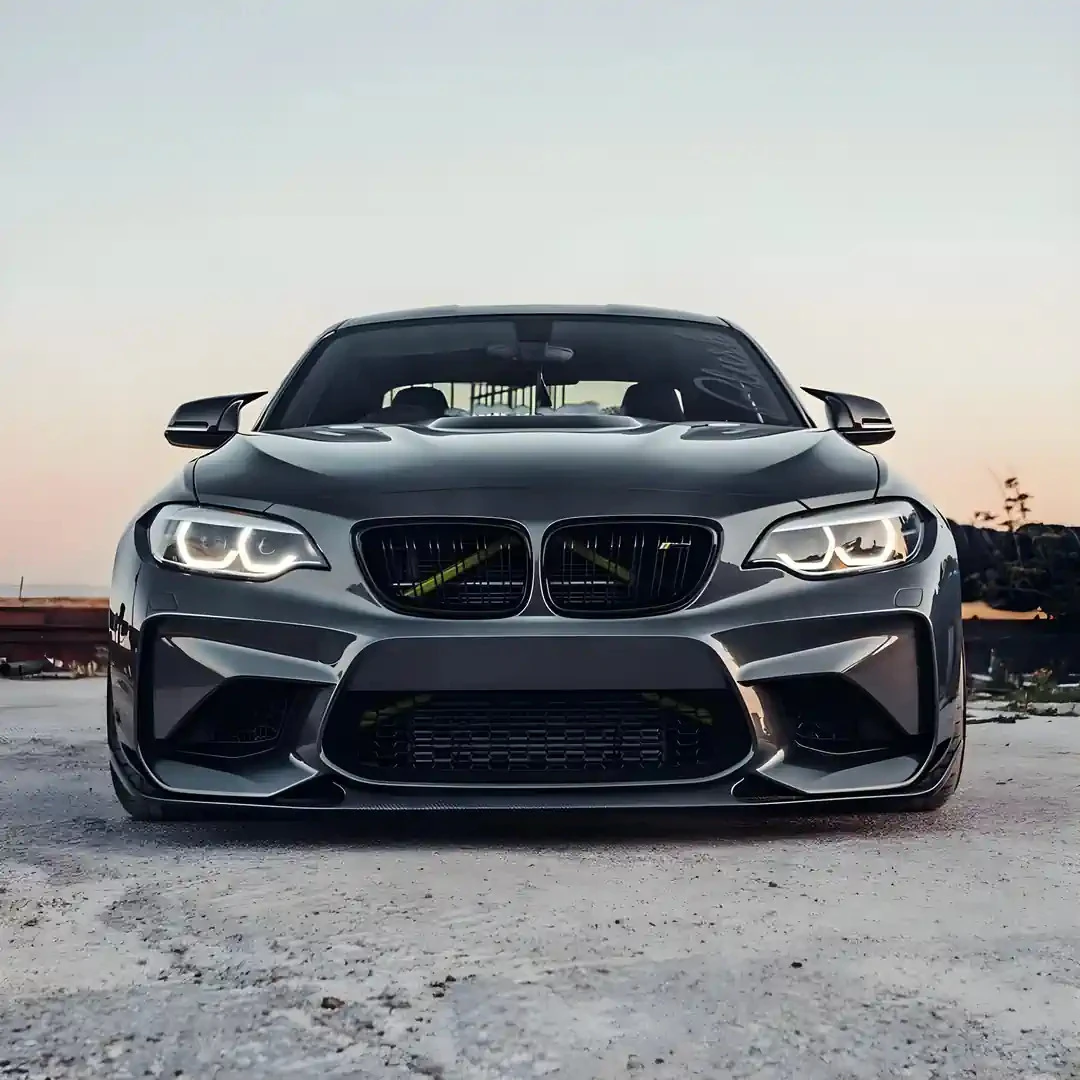 BMW M2 F87 Pre-Preg (Kuru) Karbon Fiber MP Ön Lip