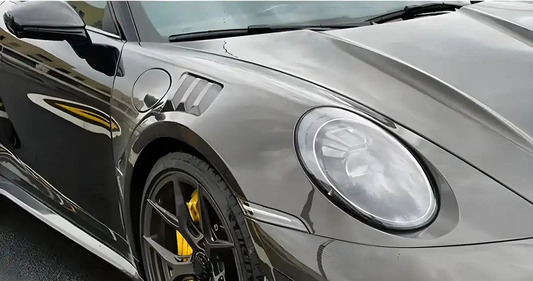 PORSCHE 911 Pre-Preg (Kuru) Karbon Fiber Hava Kanallı Ön Çamurluk