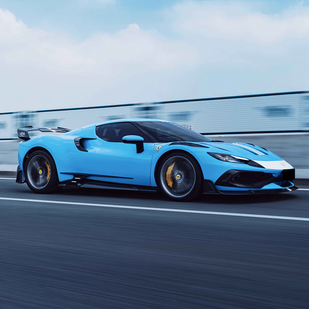 FERRARI 296 GTB/GTS Pre-Preg (Kuru) Karbon Fiber BF Yan Marşpiyel