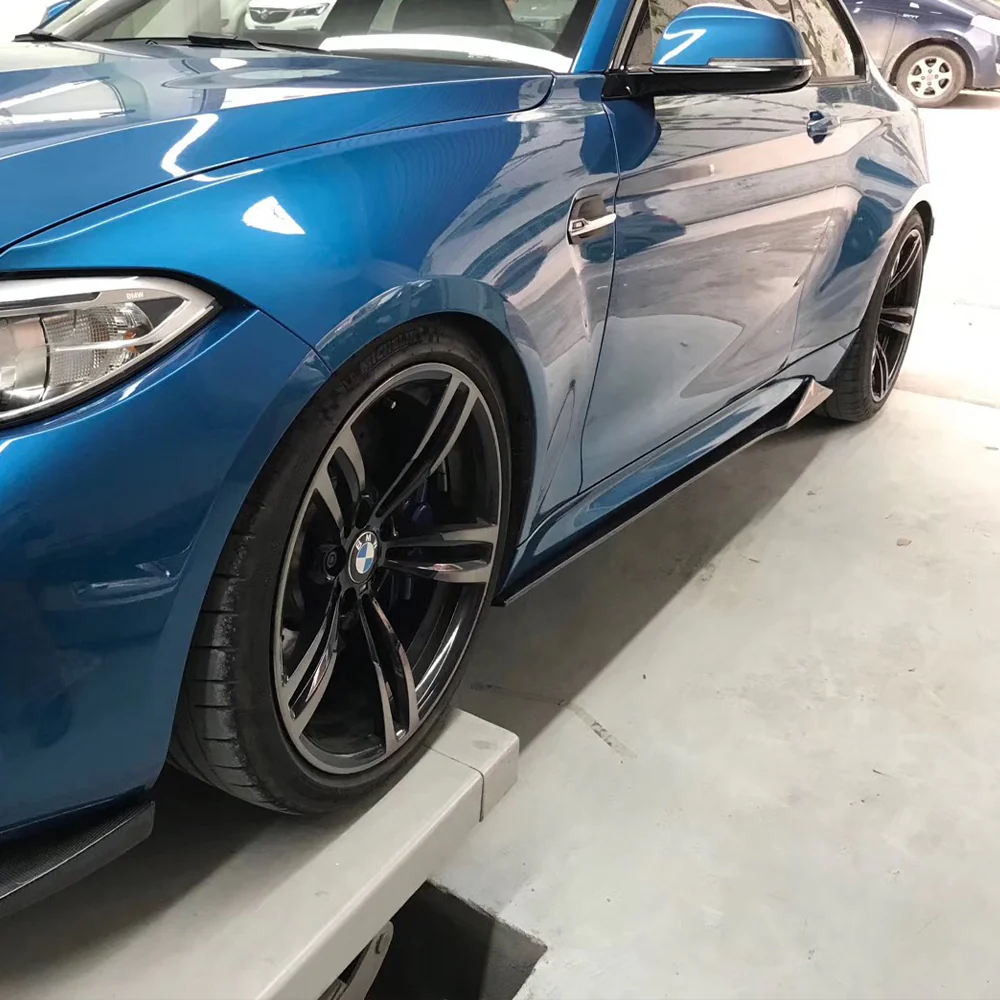 BMW M2 F87 Pre-Preg (Kuru) Karbon Fiber MTC Yan Marşpiyel